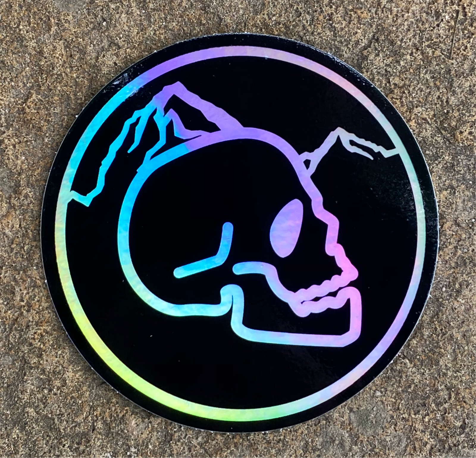Black Holo Sticker